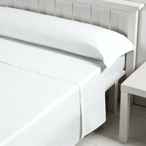 JUEGO SÁBANAS IRIS BLANCO 100 ALGODÓN